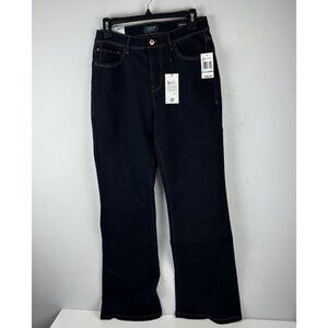 NWT CURVE APPEAL  Size 8/29 High Rise Flare Dark Blue Stretch Jeans Color- Rinse